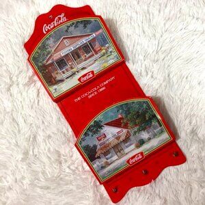 Vintage Coca-Cola Fishing Supplies - Groceries Metal Wall Organizer
